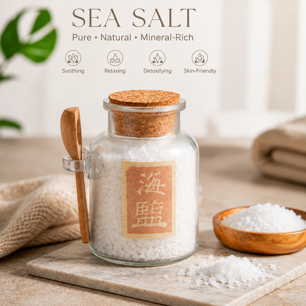 Natural Coarse Sea Salt for Crystal Cleansing & Space Purification