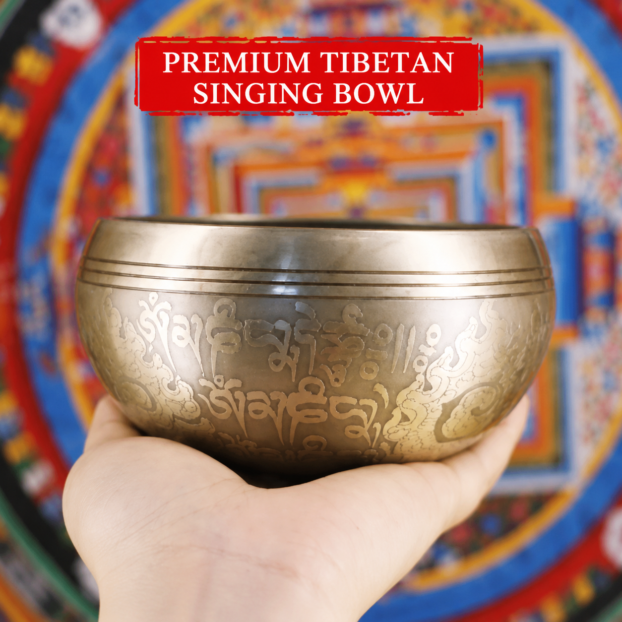 Handmade Nepalese Tibetan Singing Bowl Set for Meditation & Sound Healing