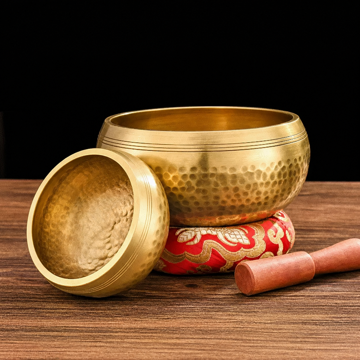 Traditional Tibetan Singing Bowl Set for Meditation, Yoga & Sound Healing