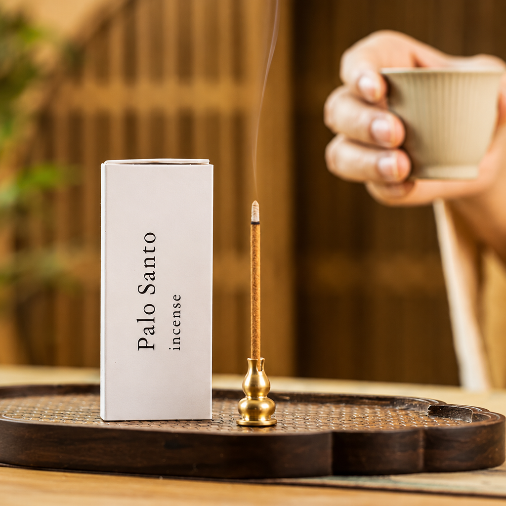 Natural Incense Sticks for Spiritual Cleansing - White Sage, Palo Santo, Sandalwood & Agarwood for Space Purifying