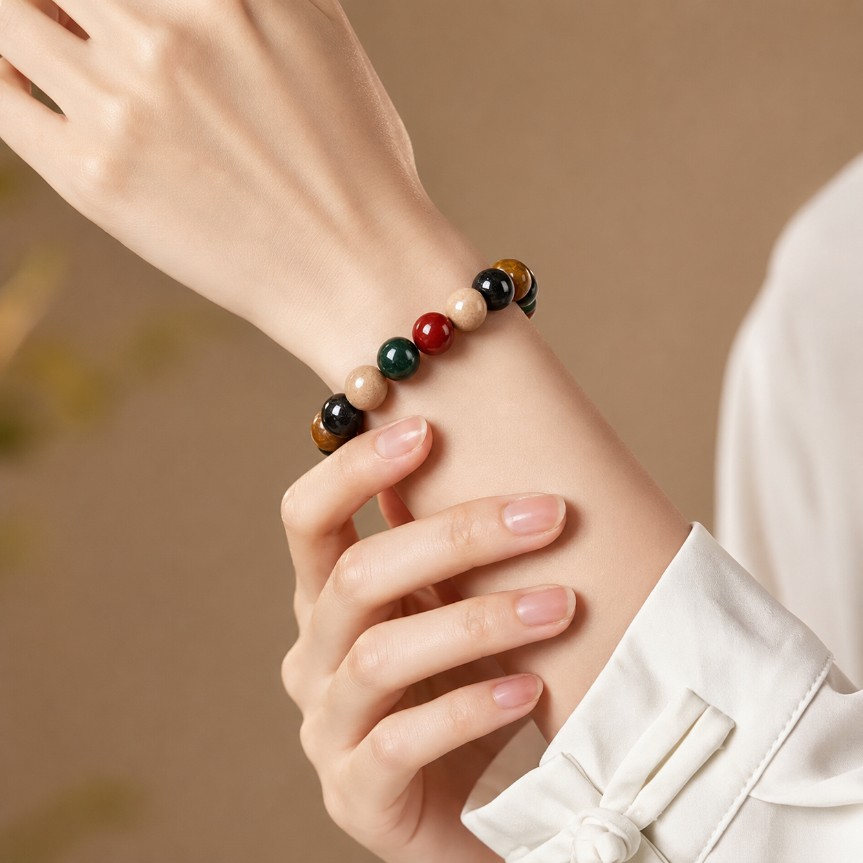 Ancient Herbal Aromatic Beads Bracelet - Five Elements Balancing & Spiritual Healing Amulet Jewelry
