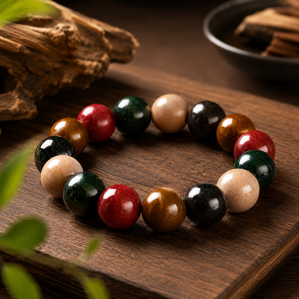 Ancient Herbal Aromatic Beads Bracelet - Five Elements Balancing & Spiritual Healing Amulet Jewelry