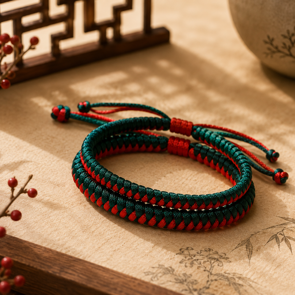 Eastern Vajra Knot Bracelet - Infinite Energy Protective Shield Cord